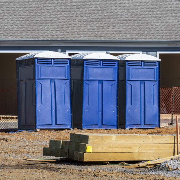 is there a specific order in which to place multiple portable toilets in Newark TX